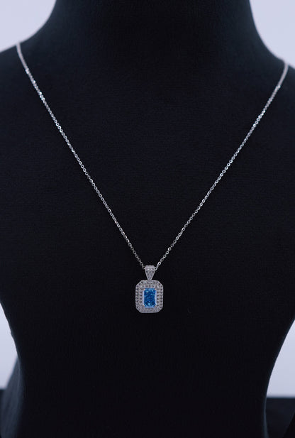 Radiance Halo Pendant Necklace