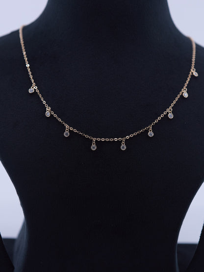 Dew Drop Gold Necklace