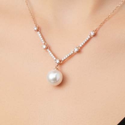 Diamond Pearl Pendant