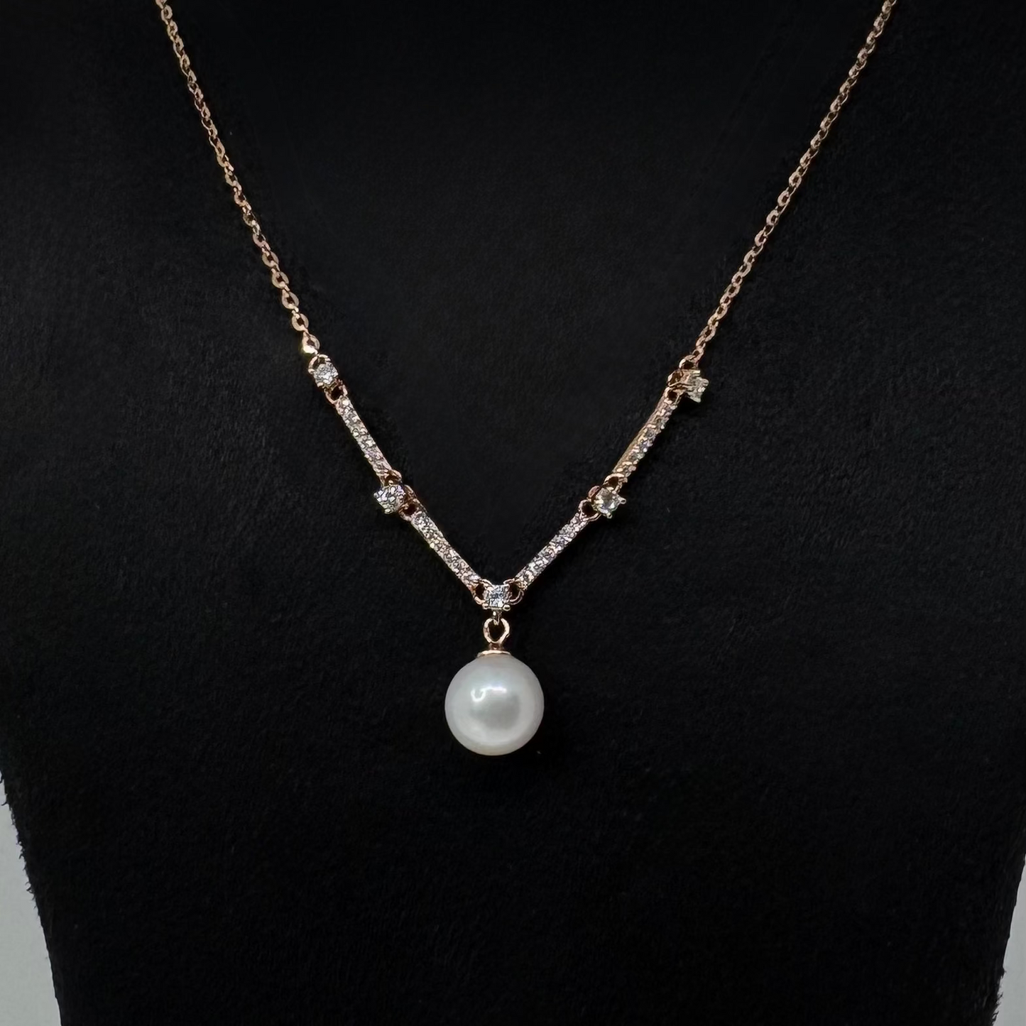 Diamond Pearl Pendant