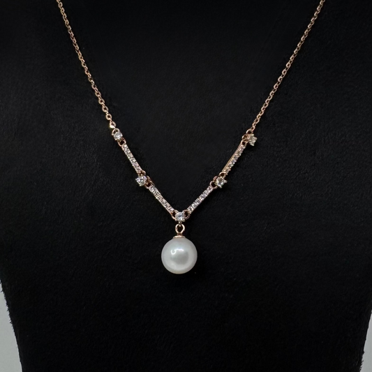 Diamond Pearl Pendant
