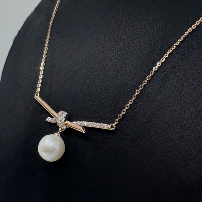 Bow Pearl Pendant