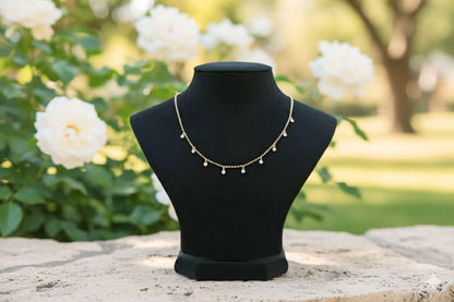 Dew Drop Gold Necklace